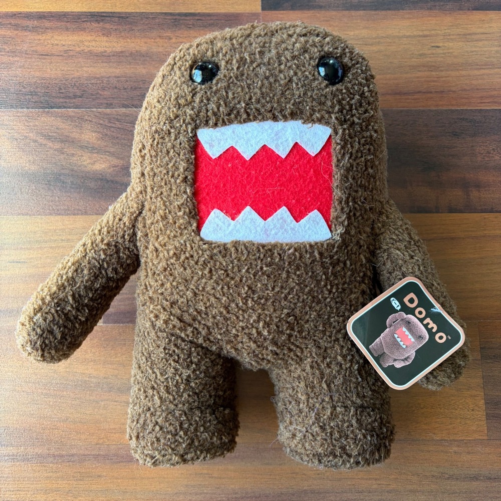 Y2K Domo‎ Kun Brown Fuzzy Plush Monster NHK-TYO Nanco Licensed NWT